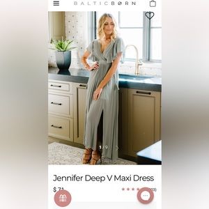 Sage green Baltic Born maxi dress - brand new!